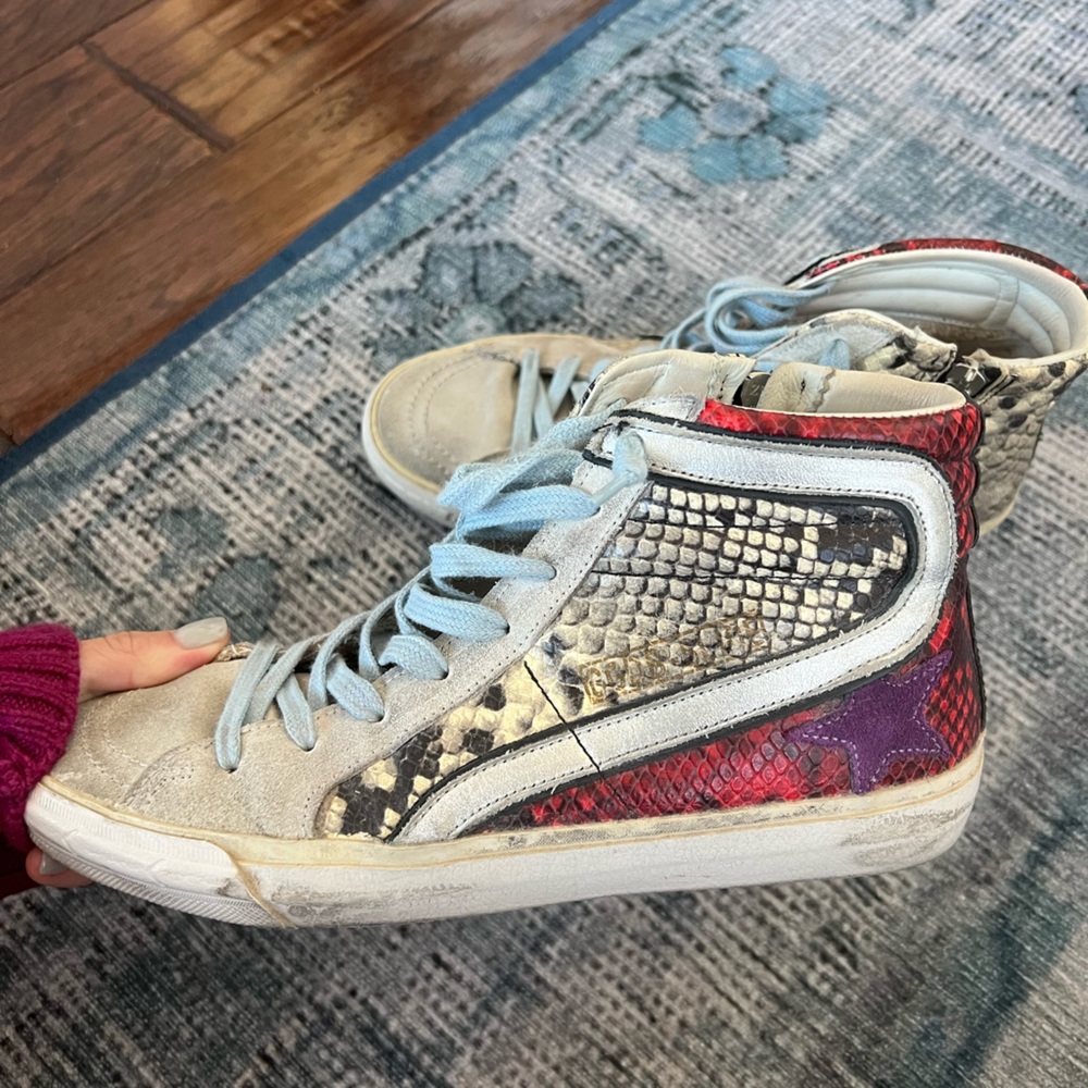 Golden goose high top slides - Size 38